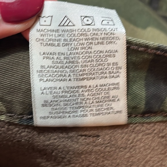 Wrangler green tan black camo PANTS FLEECE lined cargo 42/30 relaxed fit men NEW - Picture 13 of 16